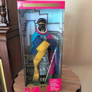 Princess of South Africa Barbie Dolls Of The World Collector 56218 Mattel 2002